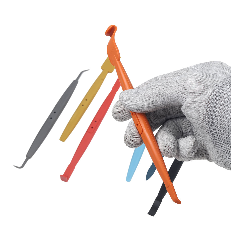 The complete set of 7Pcs Magnetic Wrap Sticks, ready for professional use in any vinyl wrapping project.