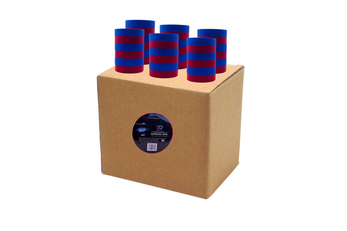 Packaging of Precision .94 inch Masking Tape, emphasizing the product's application in detailed and precise work.