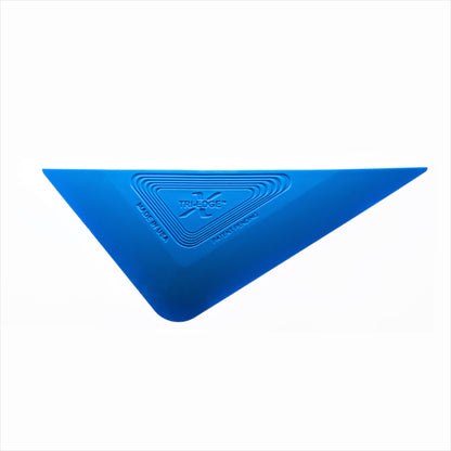 Blue TRI-EDGE X tool for superior precision and scratch-free application.