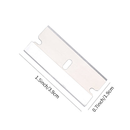 Dimensional details of the 1-Inch Stainless Steel Tinting Blade, showcasing its precision design for window tinting.