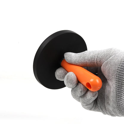 Sleek Round Magnetic Holder for Vinyl Decals, essential for wrap enthusiasts.