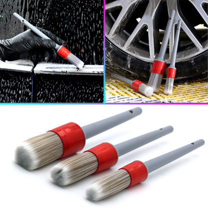 69 Super Soft Synthetic Detailing Brushes Set Handle 3PCS