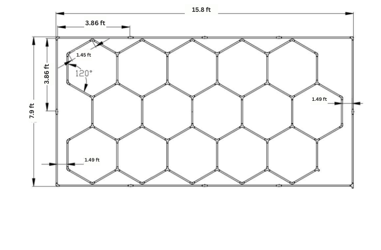 Nexus Hexa LED Garage Light - Model ST1028