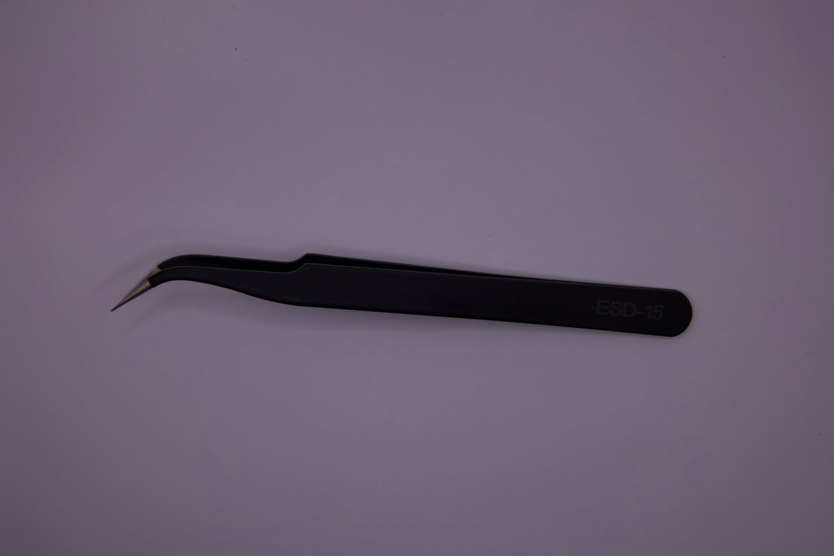 Close view of Precision Tweezers' tips - perfect for auto detailing.