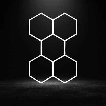Sleek design of the Nexus Hexa Light SHX04, exemplifying modern garage lighting elegance.