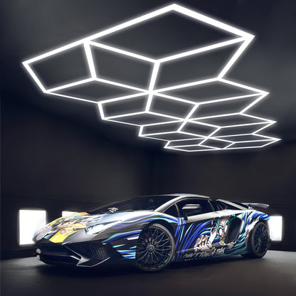 Hexagon Garage Lights